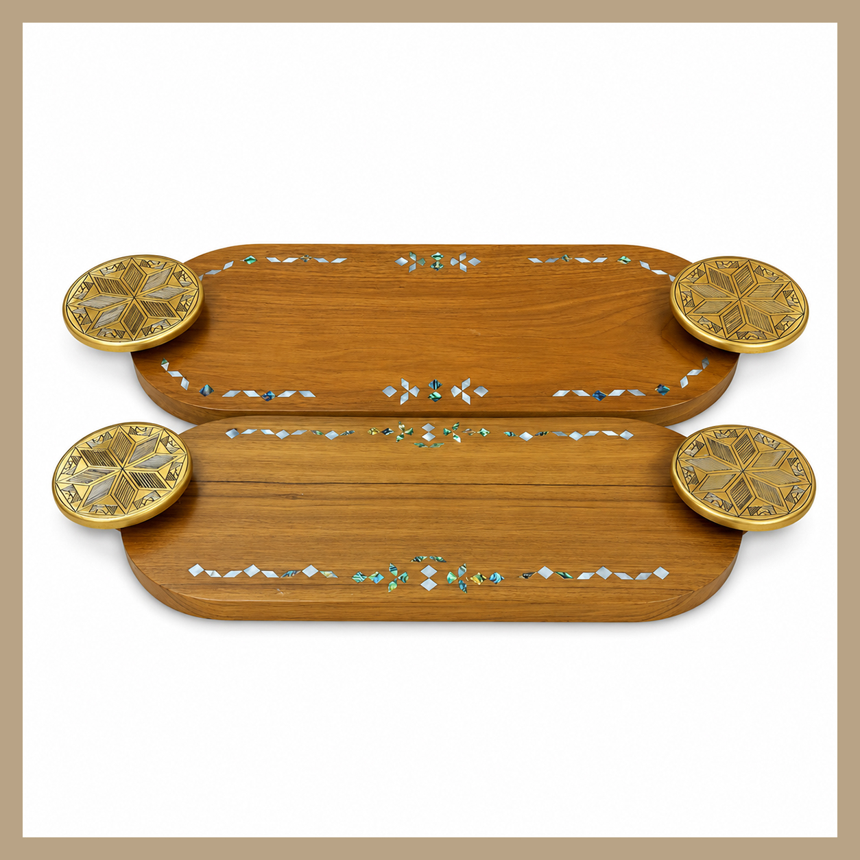 TEAK WOOD TRAYS