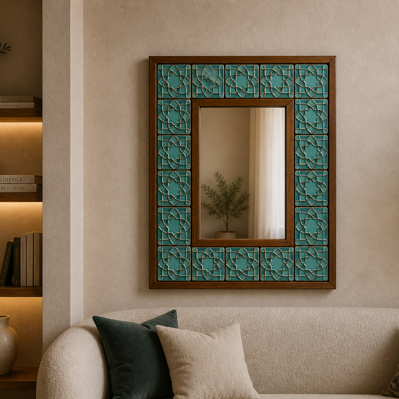 FLORAL KHATM MIRROR